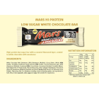 Mars Hi Protein Bar Low Sugar - White Chocolate - Протеинов Бар, Разфасовка 55g